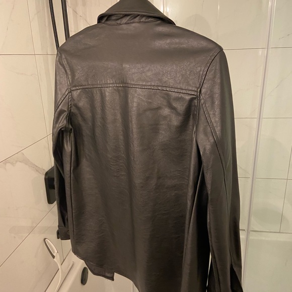 Dynamite Brooklyn Faux Leather Shacket - Picture 5 of 6